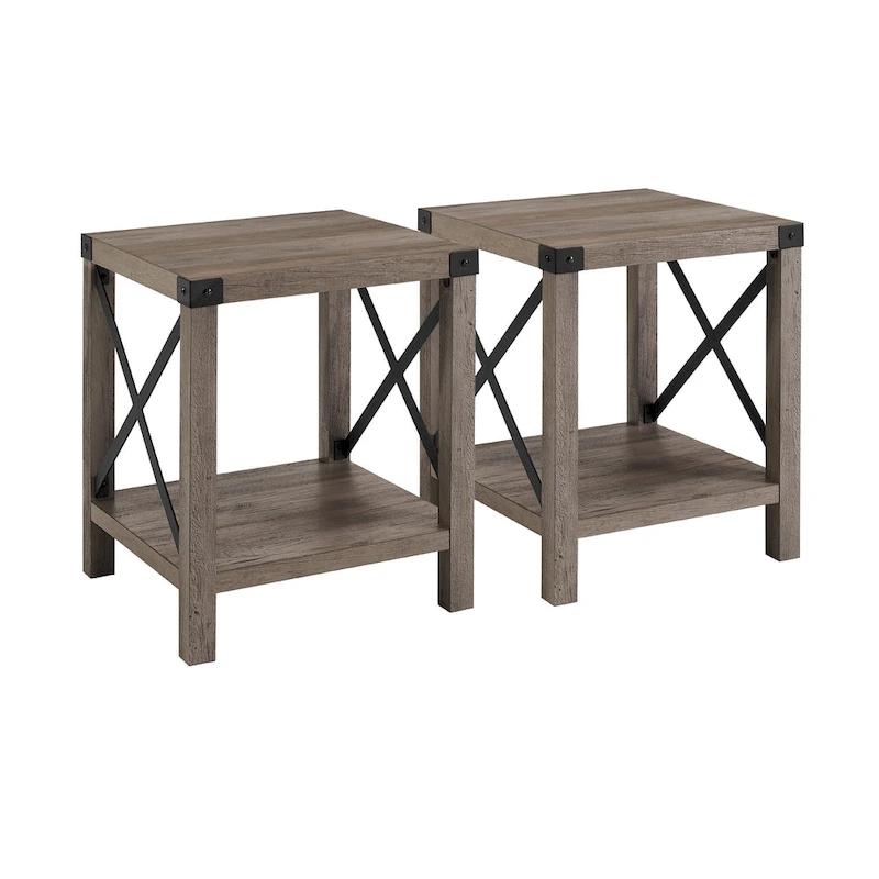 Middlebrook Kujawa 18-inch X-side Accent Table (Set of 2)
