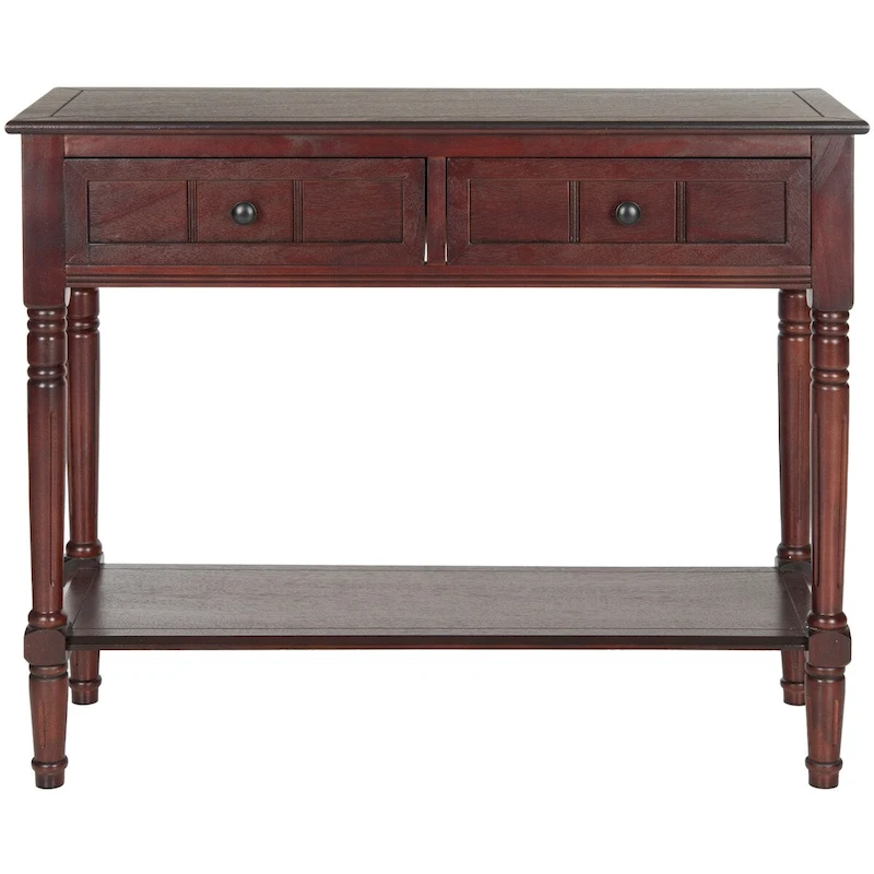 SAFAVIEH Camilla Grey 2-Drawer Console Table - 35.8 x 13.8 x 29.5 - 36Wx14Dx30H