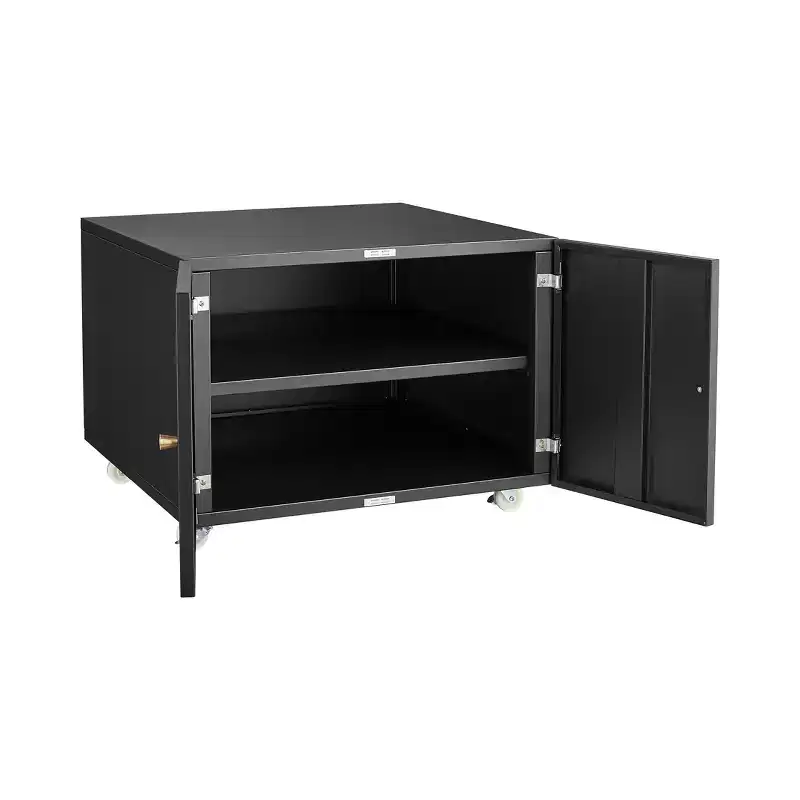 Modern Steel Printer Cabinet with Lockable Casters, File Cabinet, Storage Organizer