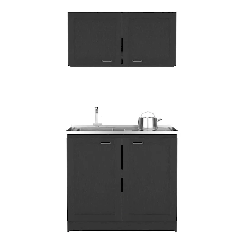 Cabinet Set, Garage, Black,30,8 H X 39,3 W X 20,4D