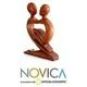 NOVICA Handmade Wood 'True Love' Sculpture (Indonesia) - 8.25  H x 6  W x 1.2  D