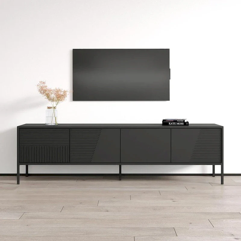 Modern TV Stand Console Cabinet – Fits Up to 85 TVs | 74.8 Wide