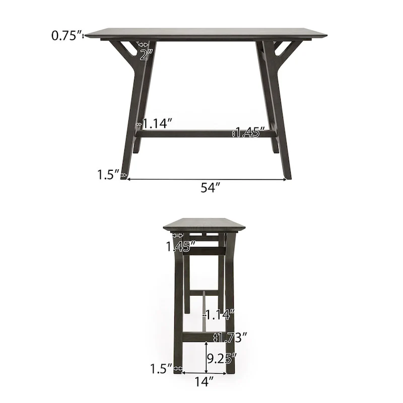 Rubberwood Control Table
