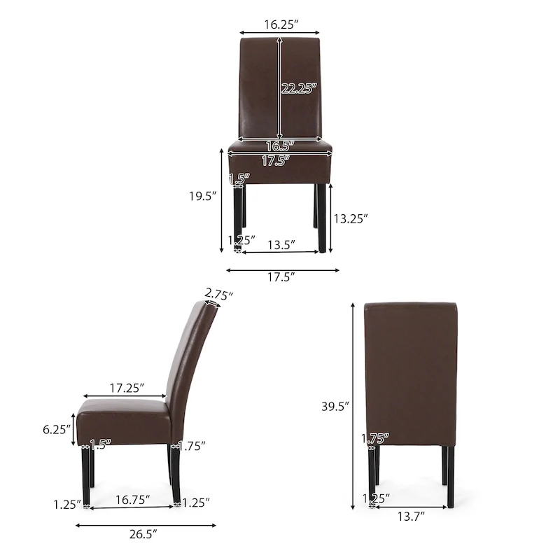 Pertica Patterned Upholstered Dining Chairs (Set of 4) by Christopher Knight Home