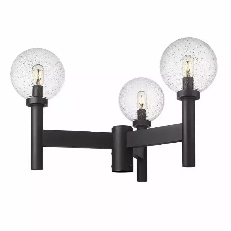 Z-Lite Laurent 3 - Light Post Light in Black