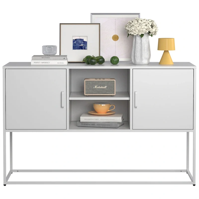 Metal Sideboard Cabinet with Adjustable feet