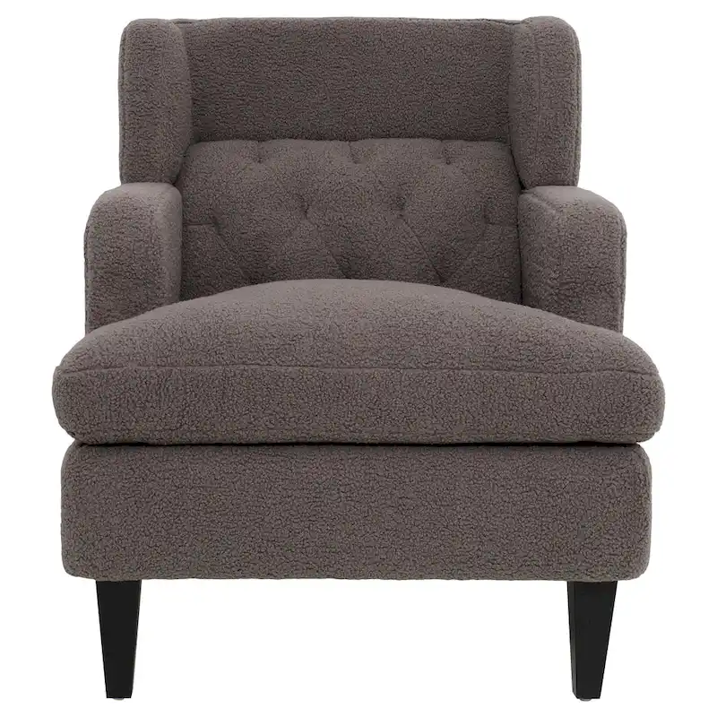 Modern Fabric Accent Chair with Cushion Back