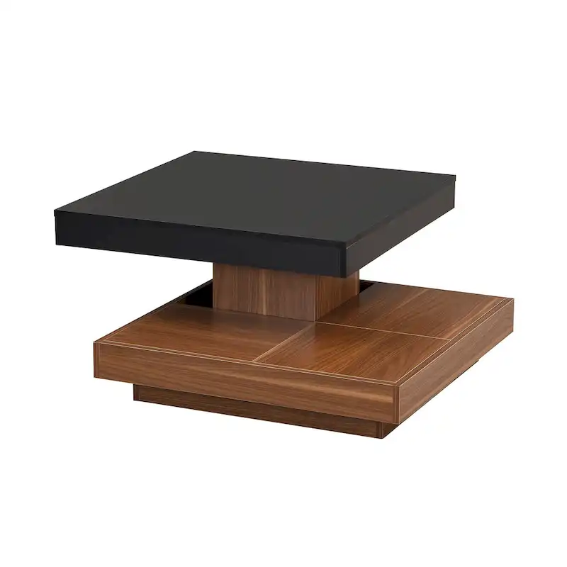 Modern Square Rotating Coffee Table
