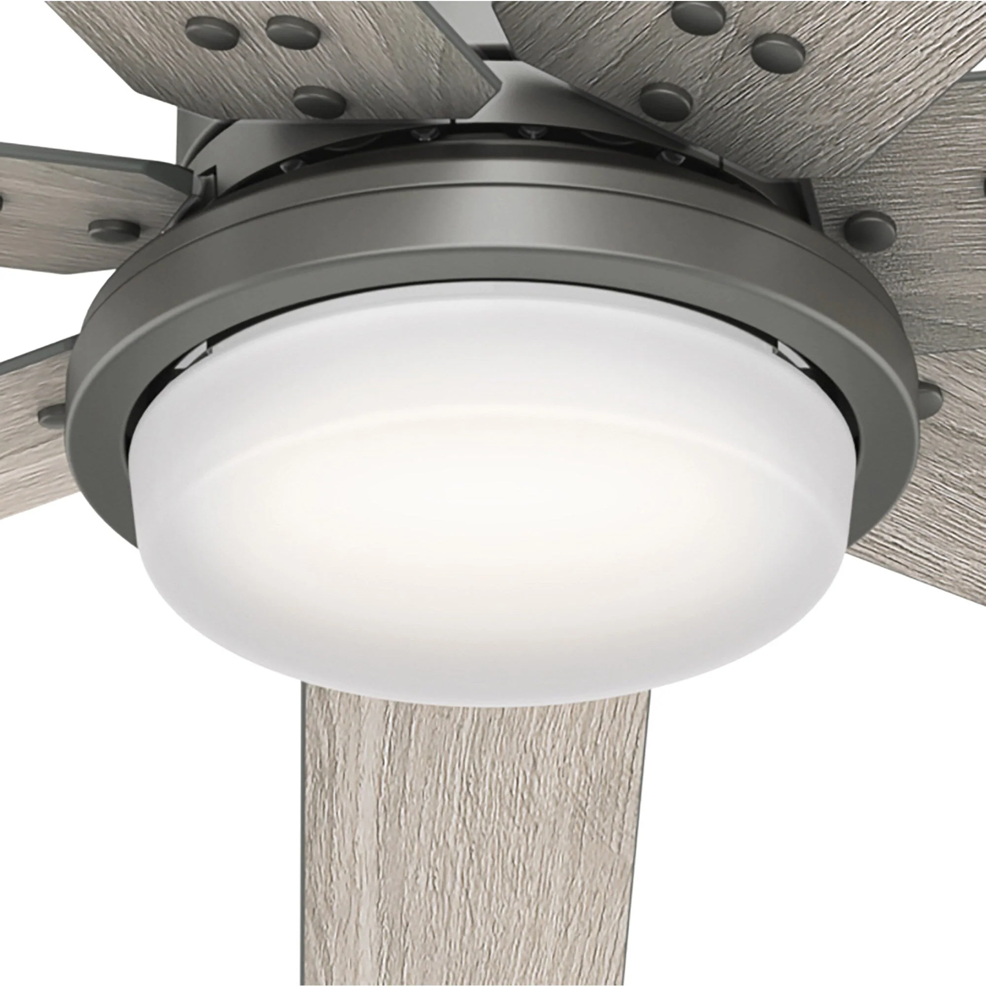 Hunter WiFi Whittington Ceiling Fan with LED Light, Handheld Remote - Windmill - Industrial, Farmhouse, Rustic - SMART FAN!