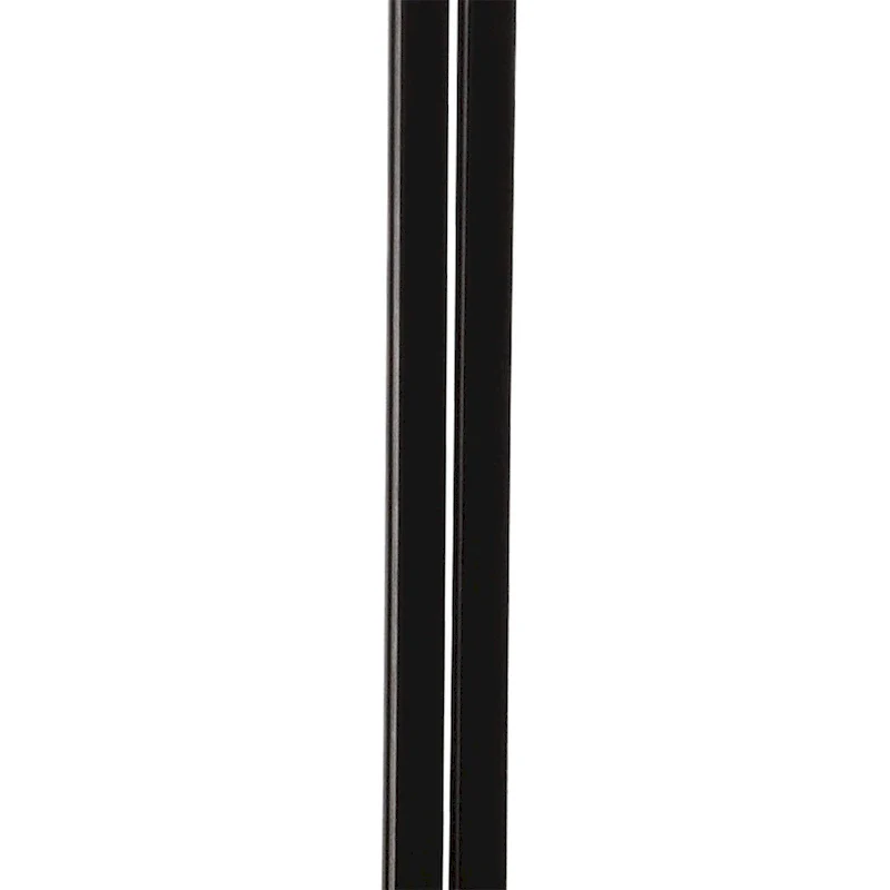 Black and White Marble Side Table with Glass Top