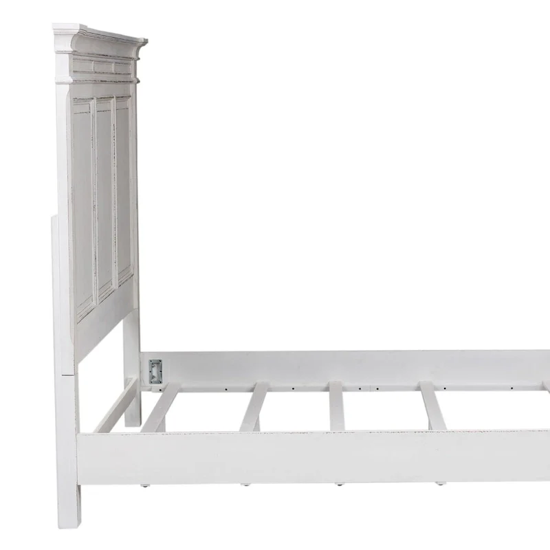 The Gray Barn Abbey Park Weathered Brown & Antique White King Panel Headboard