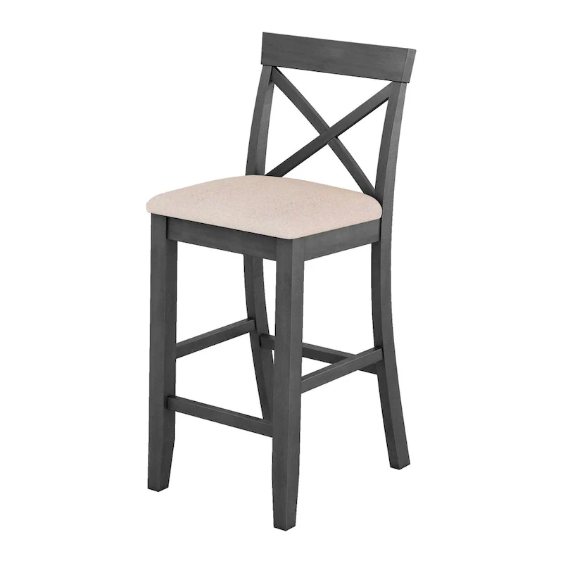 3-Piece Farmhouse Dining Set with Rectangular Table & 2 Chairs