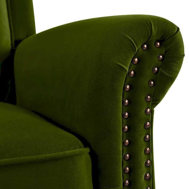 Marloo Modern Swivel Velvet Recliner Chair by Christopher Knight Home