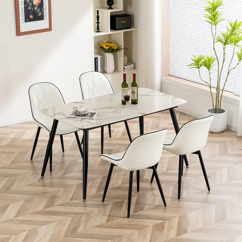 Upholstered Dining Chairs Set of 2 Modern Kitchen Chairs