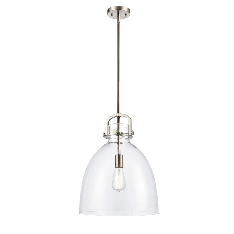 Innovations Lighting Newton Bell - 1 Light 14  Stem Hung Pendant