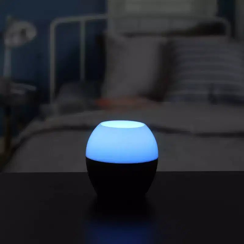 Jensen Wireless Speaker with Color Changing LED Lamp - Black: Bluetooth Portable Audio