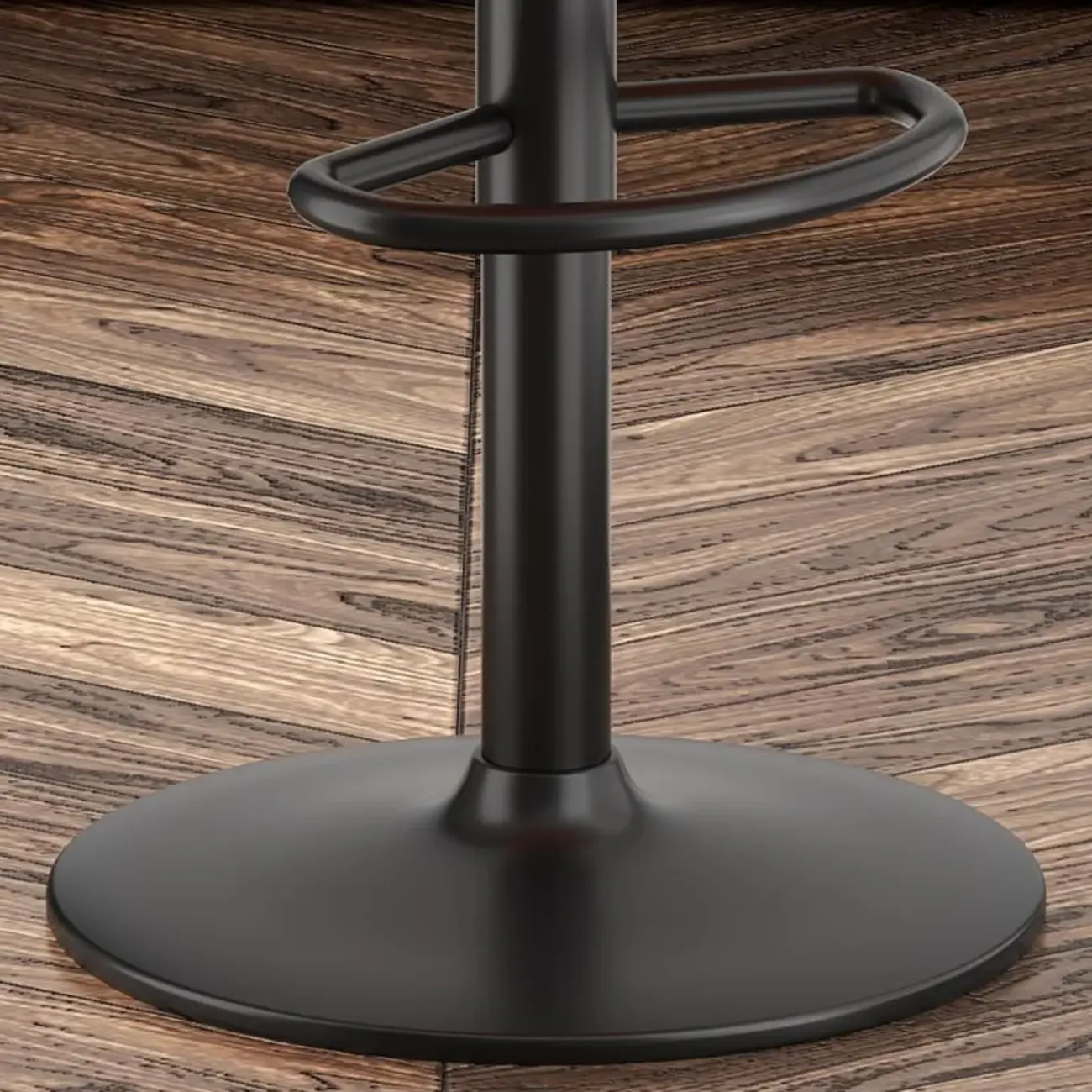 Adjustable Faux Leather Swivel Bar Stools with Backs