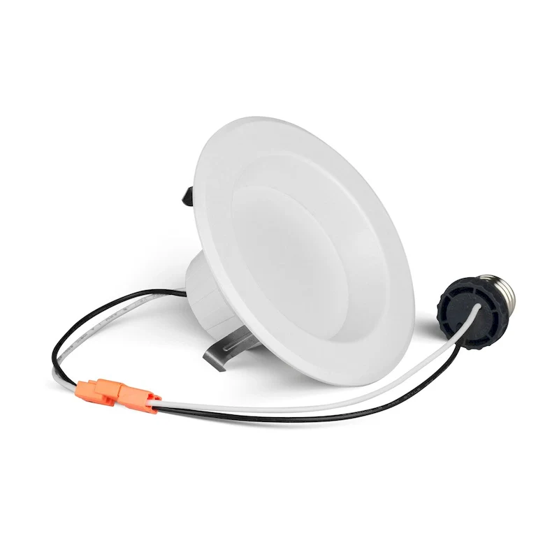 Bulbrite Pack of (4) 12 Watt 4  Integrated LED Recessed Downlight with E26 Quick Connect Adapter - multi