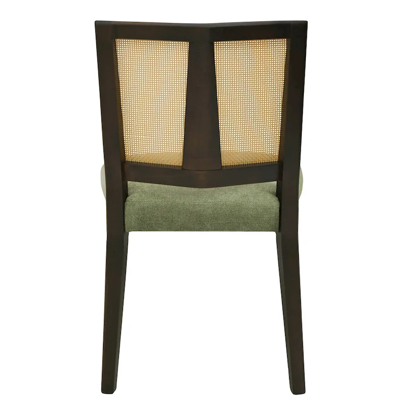 Christopher Knight Home - Oliver Mid-Century Rattan Back Upholstered Dining Chair Set of 2