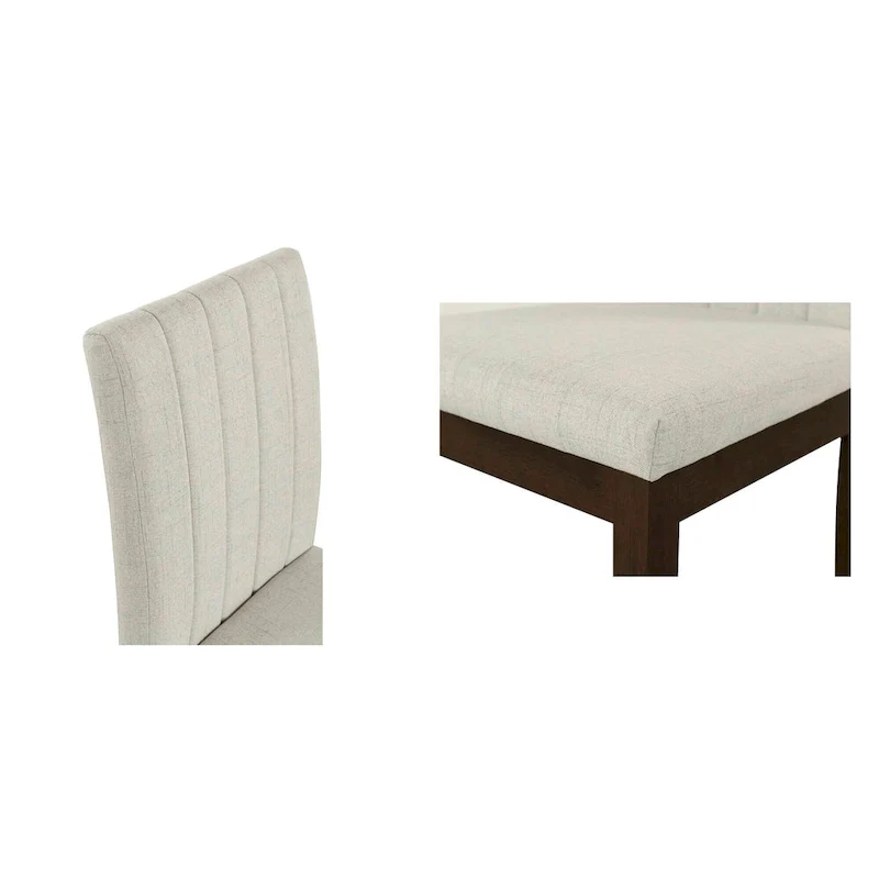 510 Design Everly Upholstered Channel-back Dining Chair Set of 2