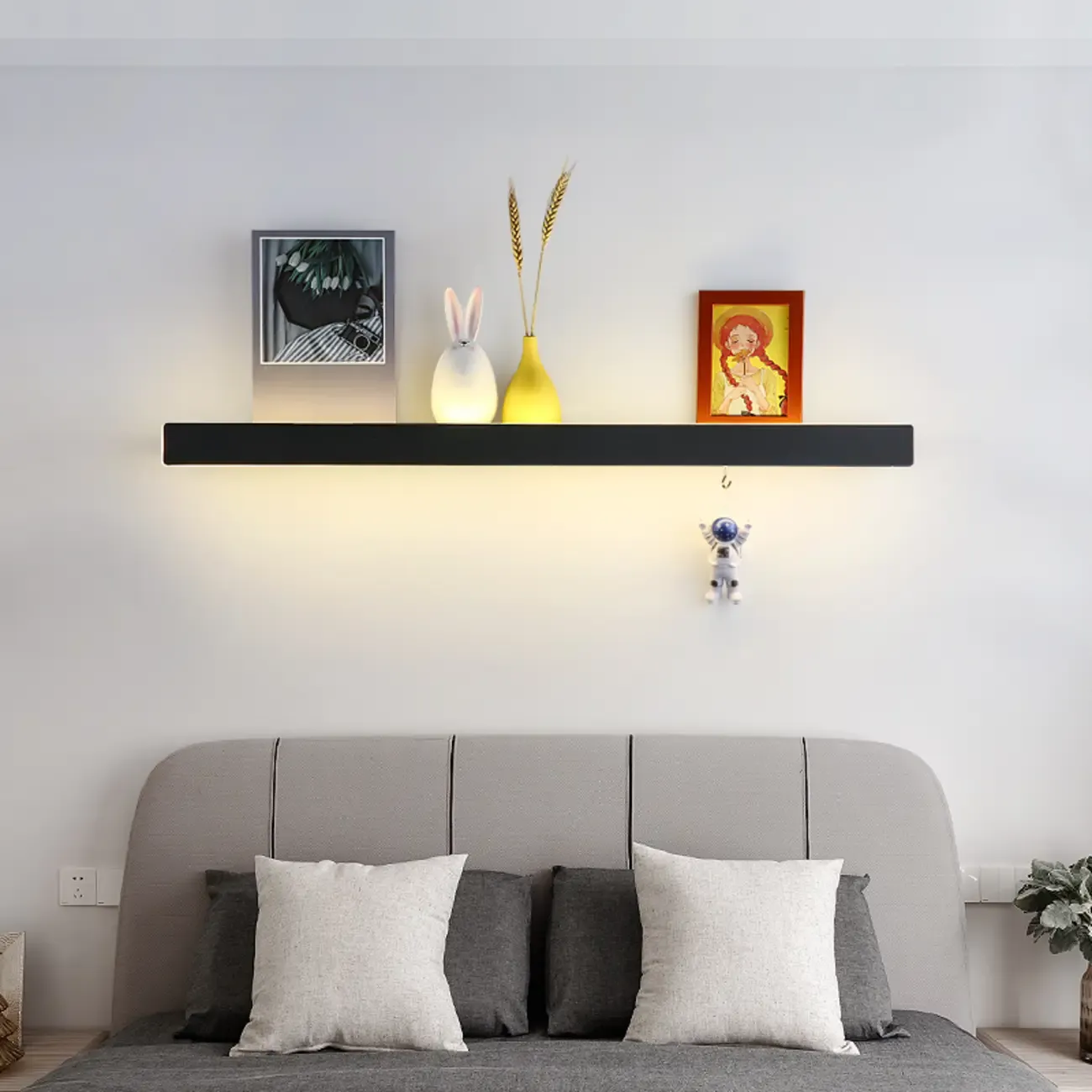 Modern up & Dowm Wall Light with Acrylic Shade Dimmable