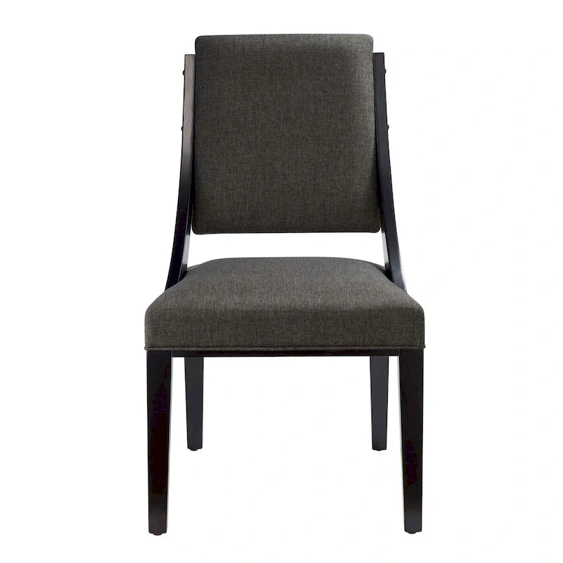 Fabric Upholstered Dining Chairs – Set of Two