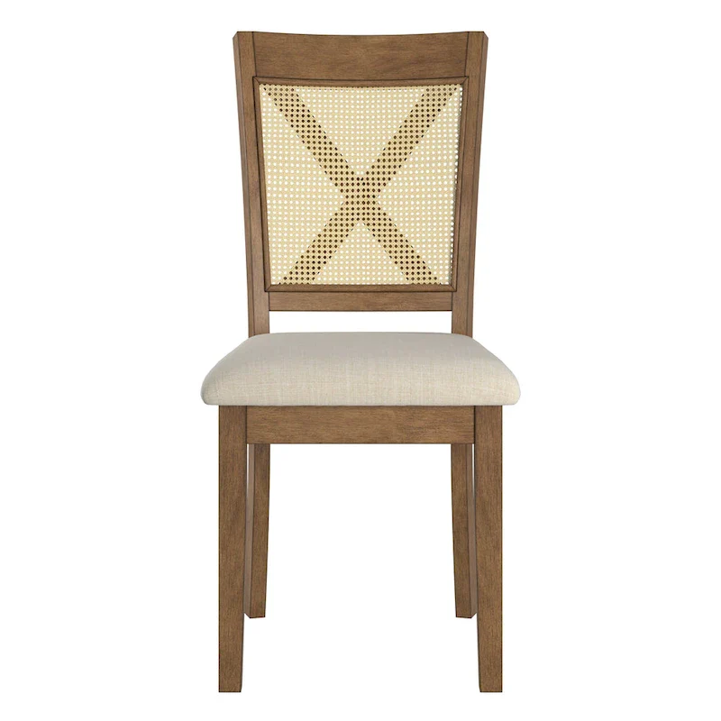 Plaga X-Back Cane Accent Dining Chair (Set of 2) by  - Dining Chair