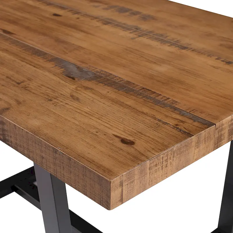 Distressed Pine Wood Dining Table 52-inch