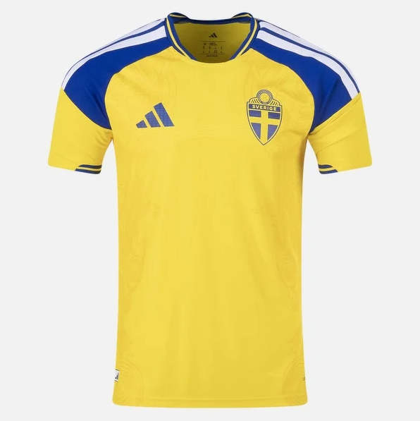 Sweden 26-27 Authentic Home Jersey