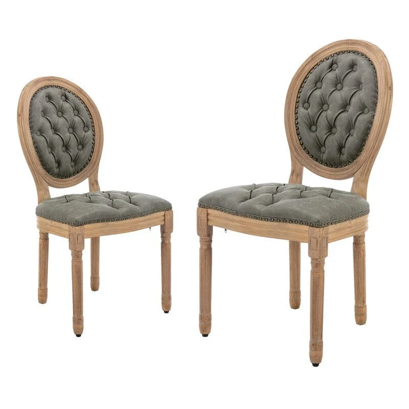 French Dining Chair with Nailhead Trim Set of 4