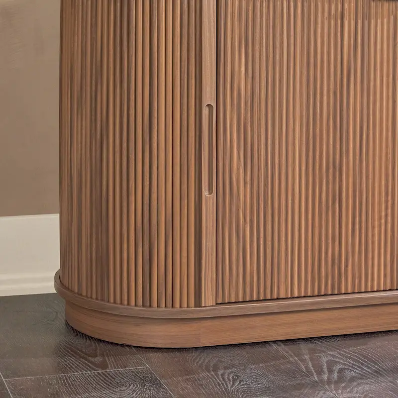 Middlebrook Designs Modern Reeded 70-inch Fireplace TV Stand