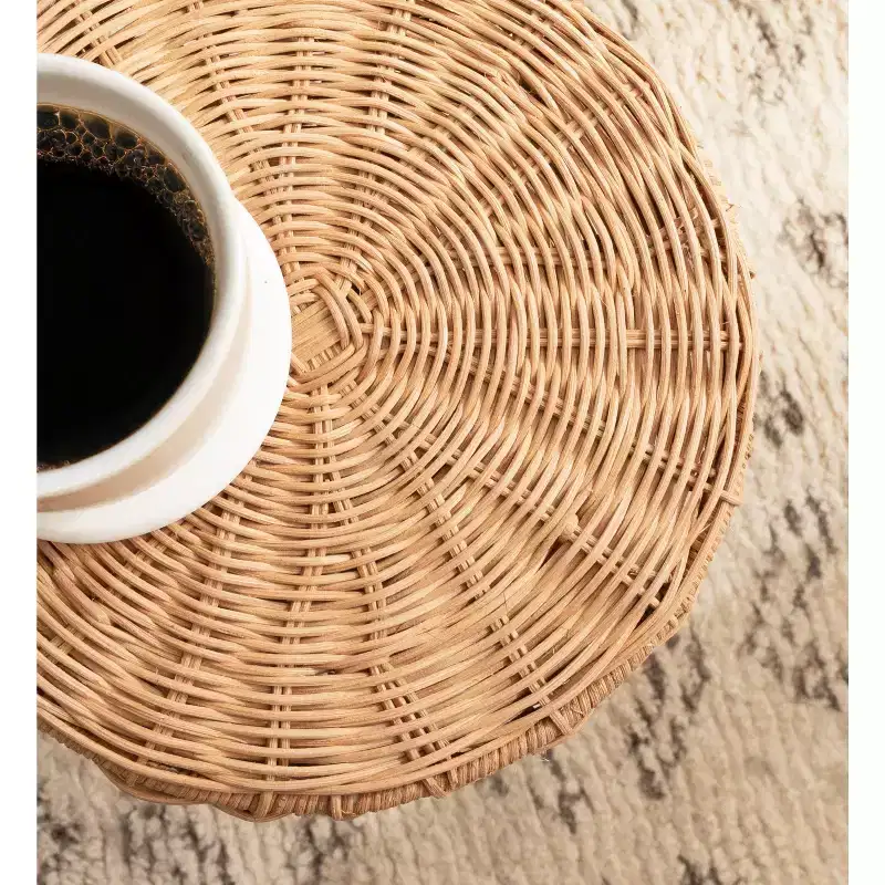 Kate and Laurel Sula Rattan Drink Table