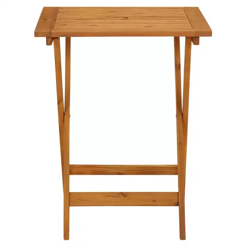 vidaXL Bistro Set Solid acacia wood, PE rattan Medium Foldable