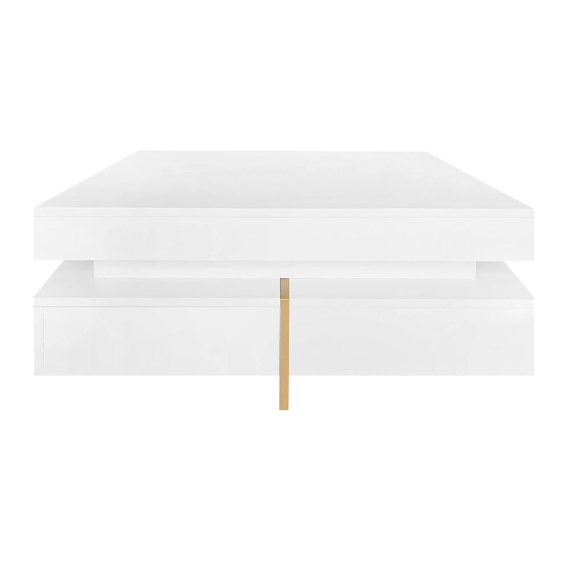 Modern High Gloss Coffee Table with 4 Drawers