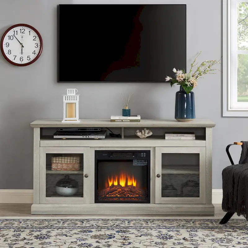 TV Stand With Insert 18  Fireplace