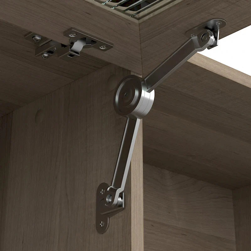 Ash Gray / Heather Gray / White / Modern Gray – Transitional Desk Hutch, 1-Person