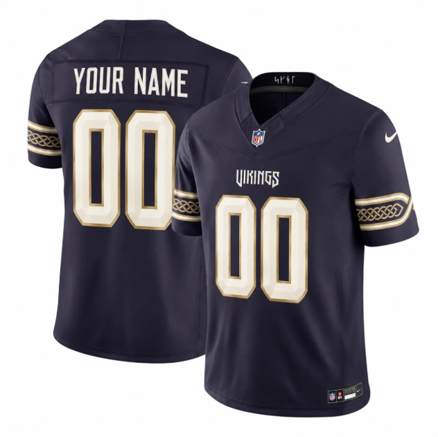 Minnesota Vikings Purple 2026 Rivalries Collection Stitched Limited Custom Jersey