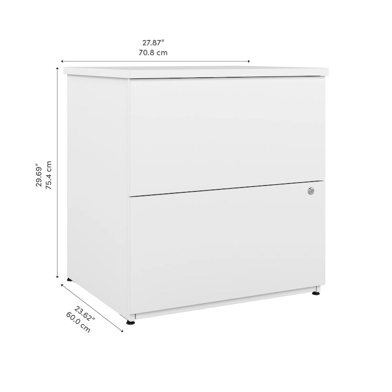 Logan 28W 2 Drawer Lateral File Cabinet by Bestar