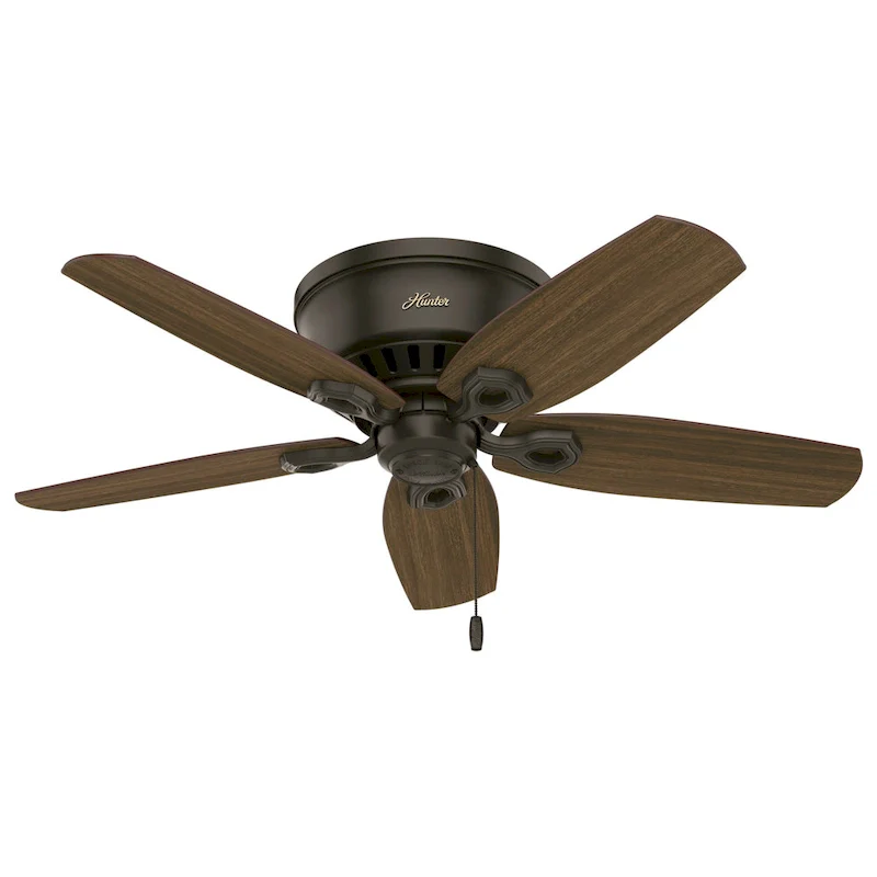 Hunter 42  Builder Low Profile Ceiling Fan with 3-Light LED Light Kit and Pull Chain