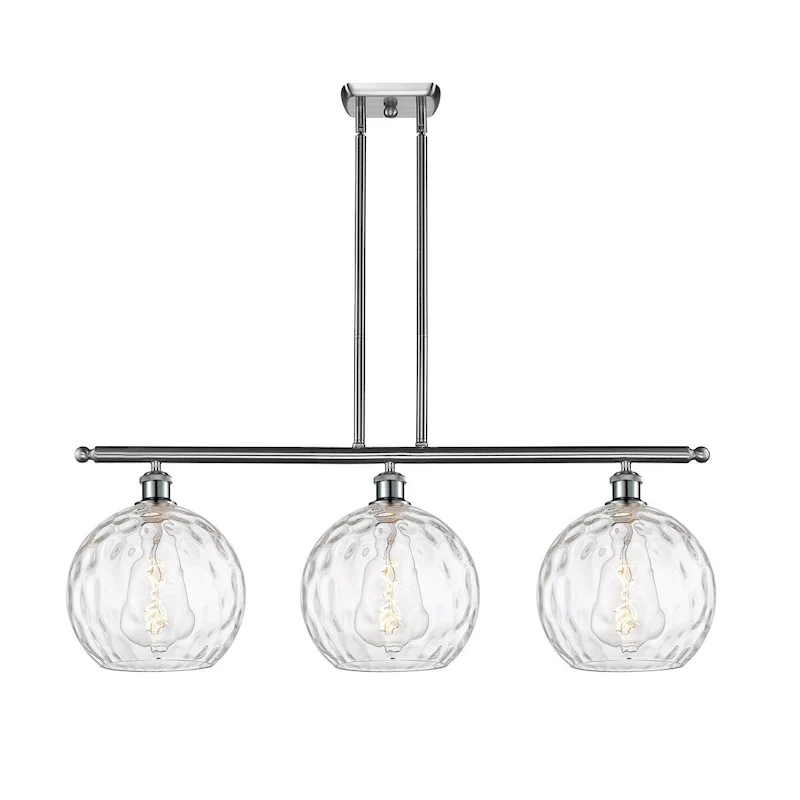 Innovations Lighting Athens Water Glass 3 Light 37  Stem Hung Island Light