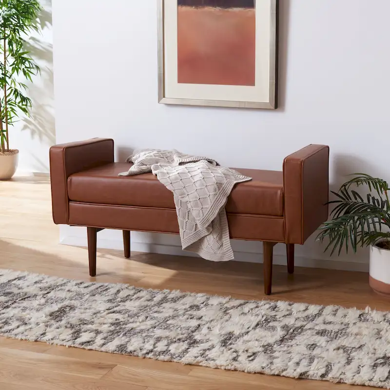 Rosalee Mid-Century Modern 25-inch Bench - 49W x 18D x 25H