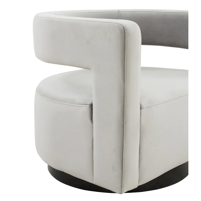 SAFAVIEH Couture Cela Swivel Chair (Fully Assembled) - 31.1 W x 28.4 L x 26.8 H - 31Wx28Dx27H