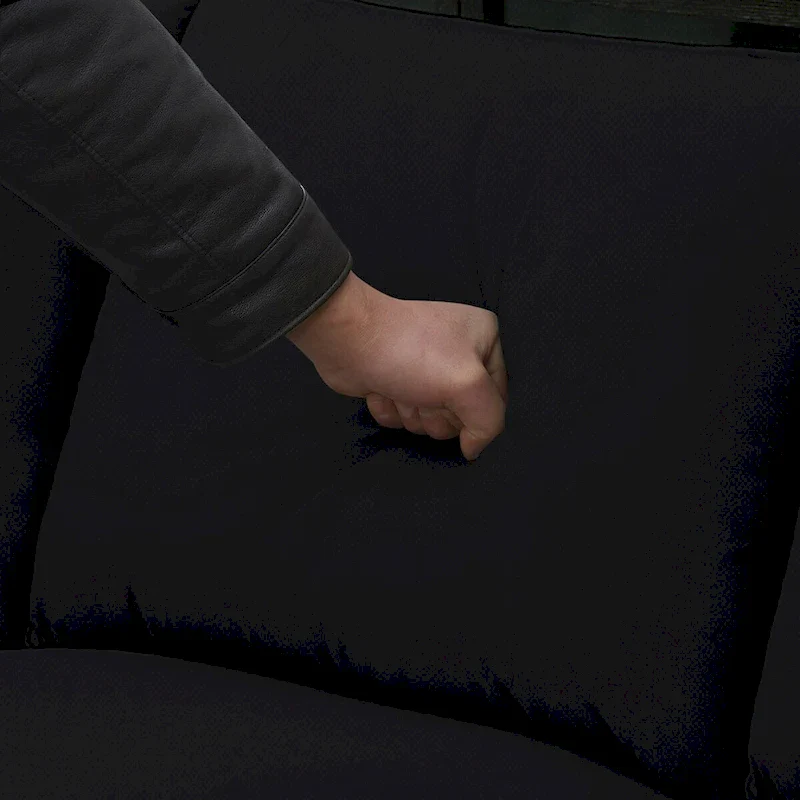 112-inch L-shaped 7-seat Modular Sectional Sofa with Ottoman and Three Pillows - 112W x 87D x 33H