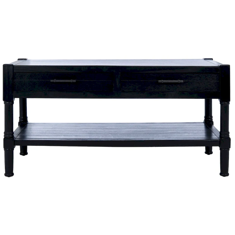 SAFAVIEH Alene 2-Drawer Bottom Shelf Coffee Table - 37.8 W x 19 L x 19 H - 38Wx19Dx19H