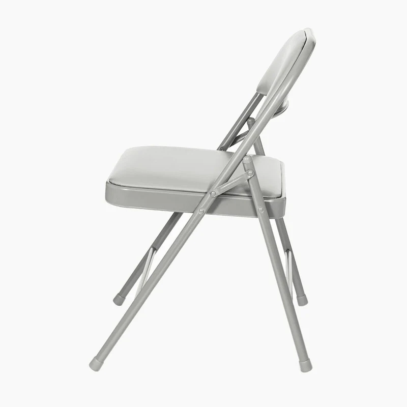 Hampden Furnishings Bernadine Basics Collection Vinyl Folding Chair, Pack of 4