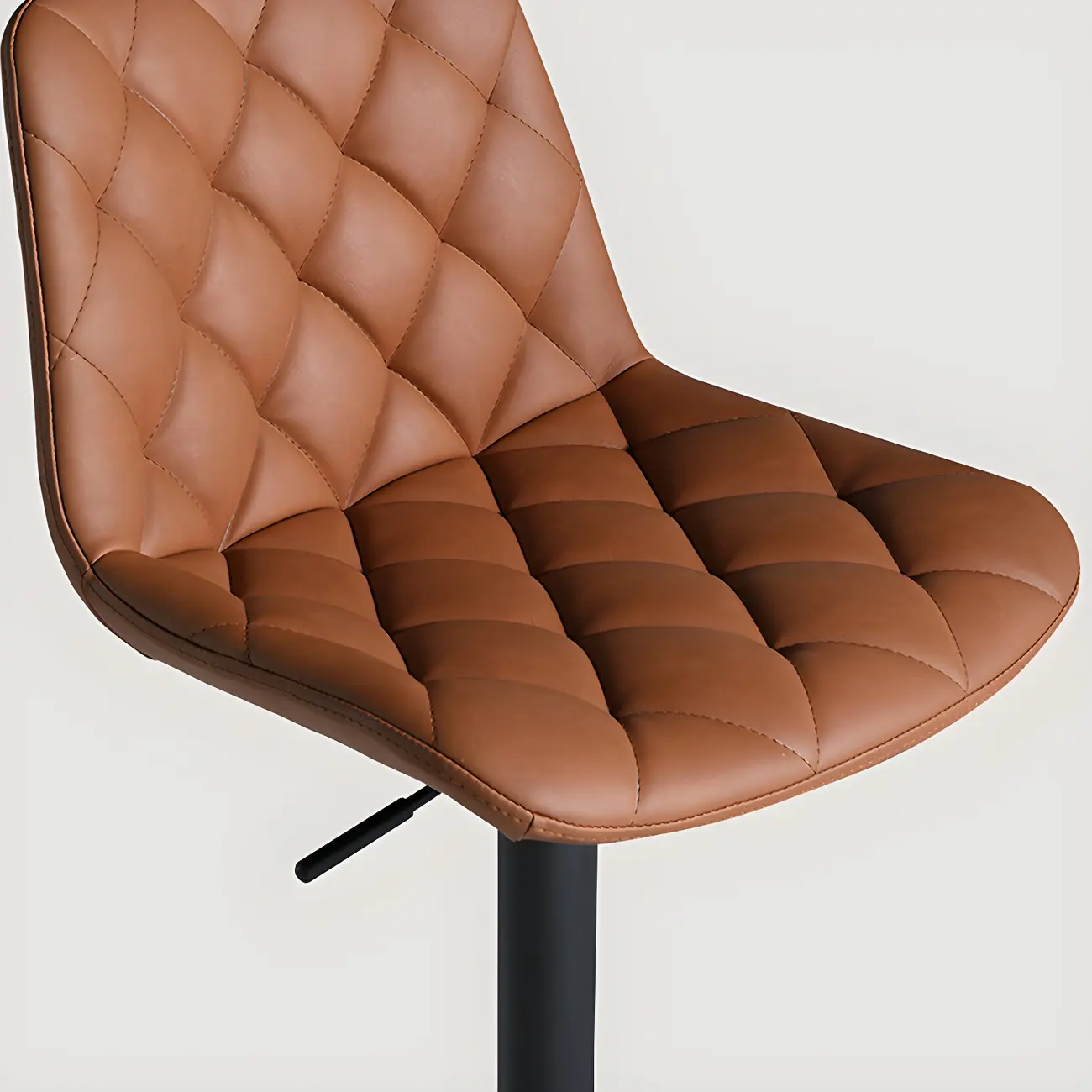 Modern Low Back Cushioned Swivel Adjustable Bar Stool