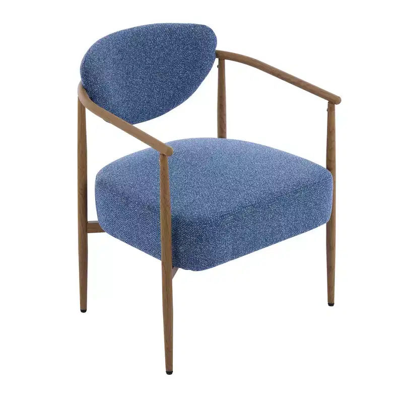 MAYEERTY Modern Dining Chair, Padded Upholstered Accent Chair with Metal Frame, Chair for Living Room Bedroom, Dining Room, Home Office