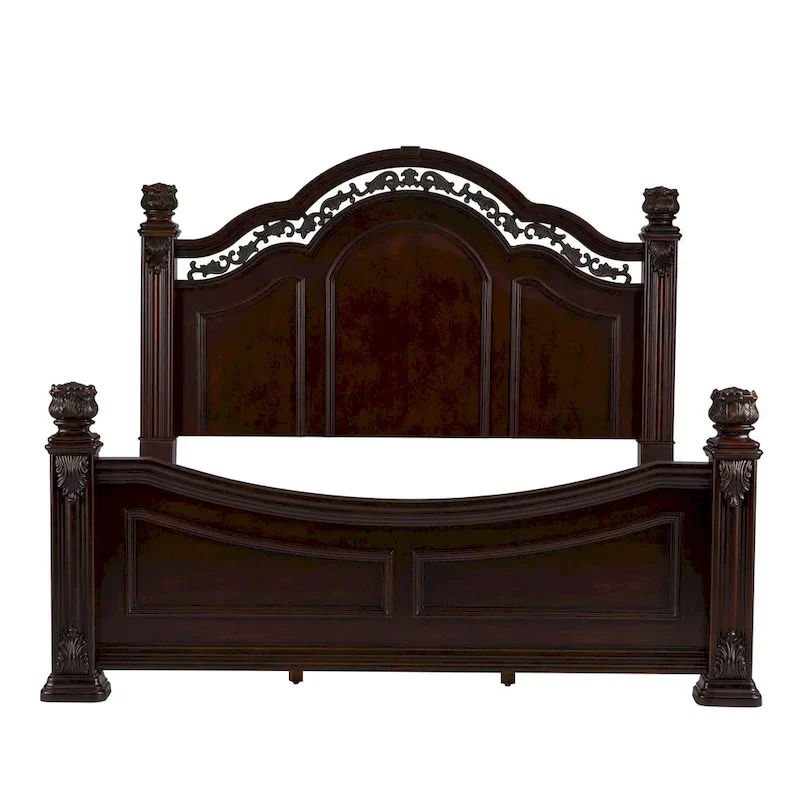 Poster Bed - Cognac Brown - Queen/King