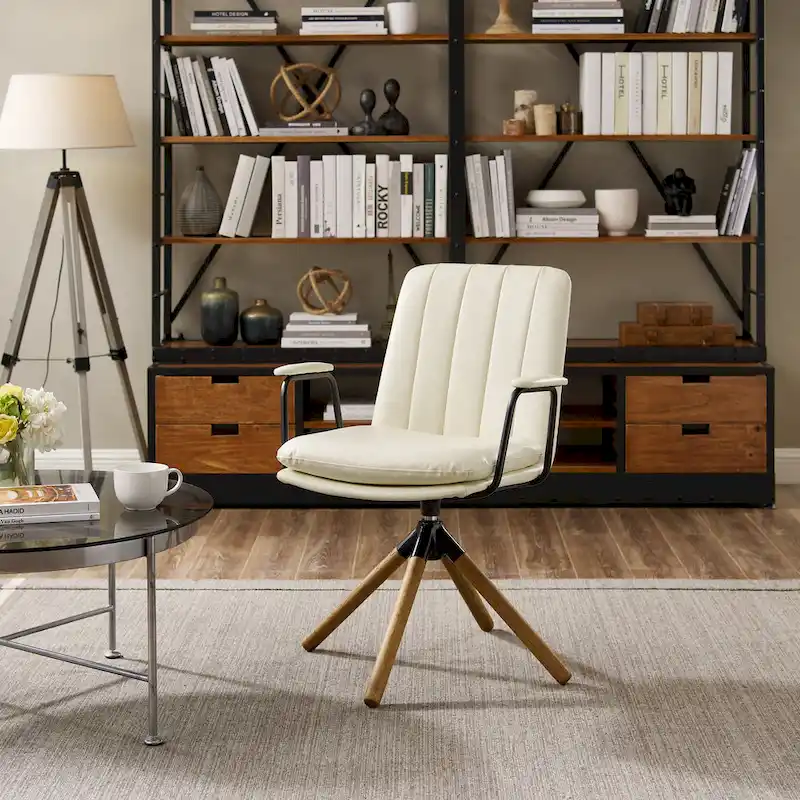 Art Leon Set of 2 Mid-century Swivel Home Office Chair