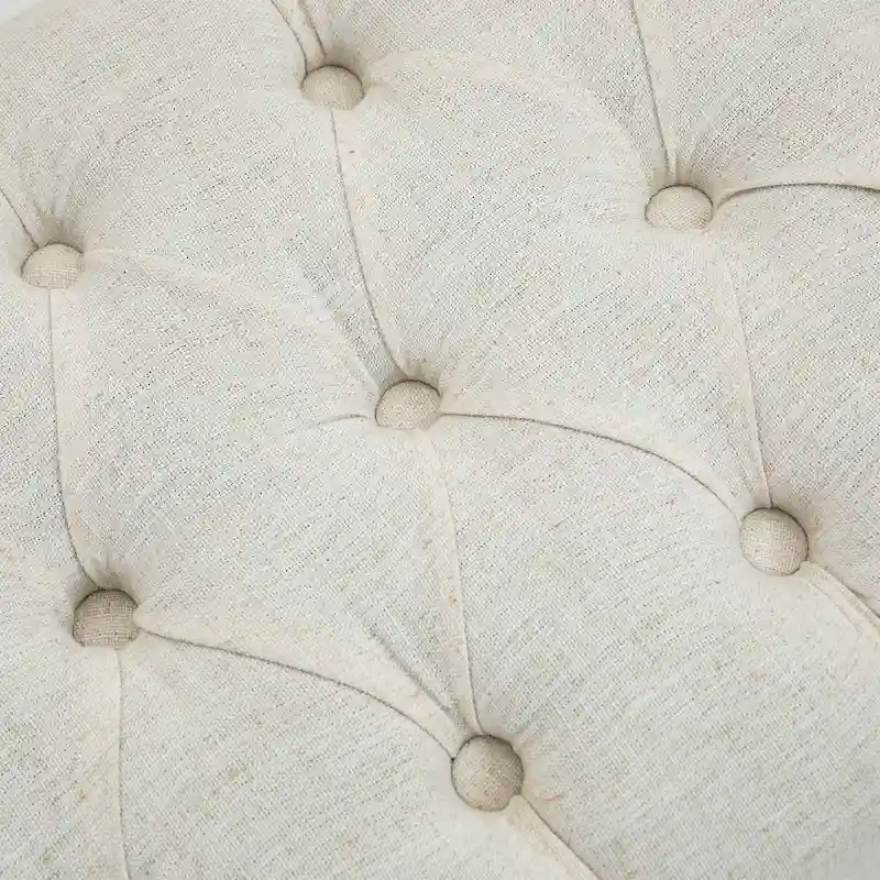 Upholstered Tufted Ottoman Bench